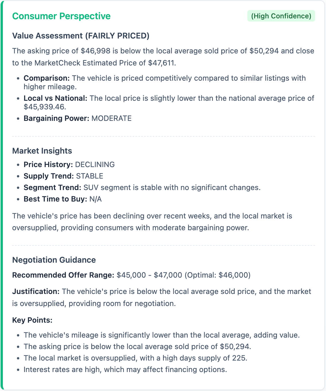 Consumer Summary